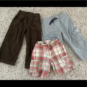 Janie and Jack 2t boy pant/shorts lot